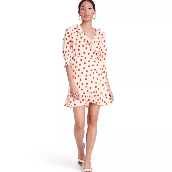 Rixo polka dot wrap dress - Picture 2 of 6